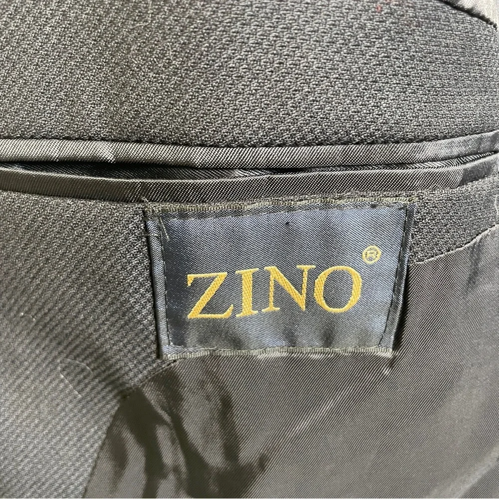 Zino Vintage Men’s Wool Blazer Navy Blue 44 L Made In Italy Some Wear As Picture